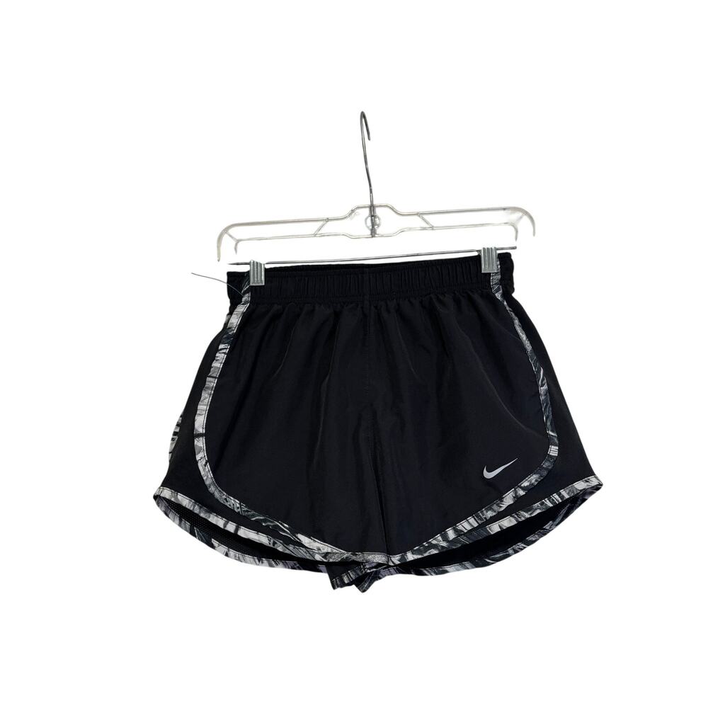 Nike Women's Dri-FIT Running Shorts Black Gray Trim Size Small - Picture 2 of 8